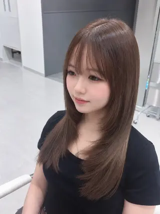 セミロング 艶カラー×似合 わせヘア✨hinaのヘアスタイル