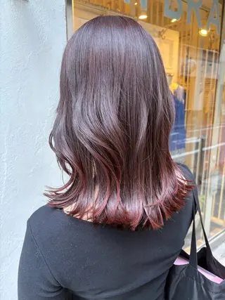 ミディアム カラー なぎさ 🎀 / 透明感カラー/心斎橋のヘアスタイル
