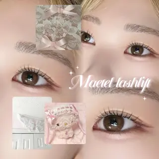 マツエク・マツパ 。ꕤ°₊sakura 束感まつ毛⊹𓈒✿のマツエク・マツパデザイン