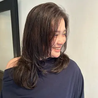 セミロング カラー 🍇ぶどうカラー🍇 akariのヘアスタイル
