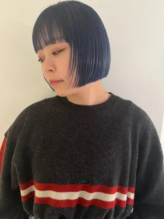 カラー ブリーチカラー🎀 韓国風/寺門美優のヘアスタイル