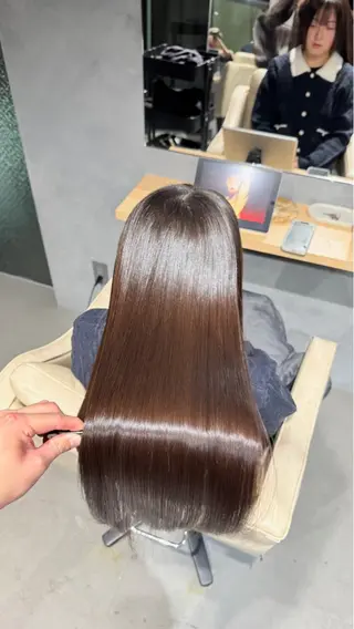 ロング 艶カラー美髪縮毛矯正 /髪質改善✨️ユウキのヘアスタイル