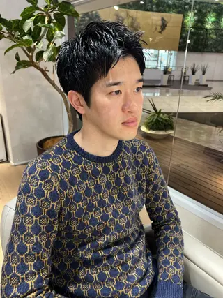 ショート メンズ 梅田茶屋町メンズ 専門美容師 山元一平のヘアスタイル