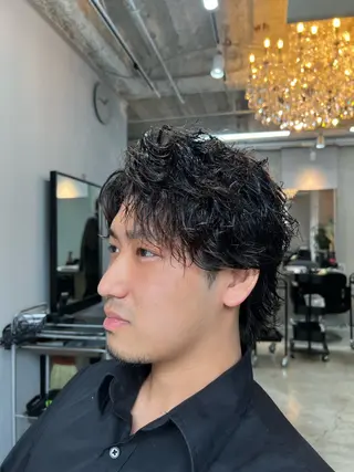 ショート パーマ メンズ 💥メンズパーマ /表参道/モント💥のヘアスタイル