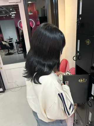 ロング カラー 弓矢 叶のヘアスタイル