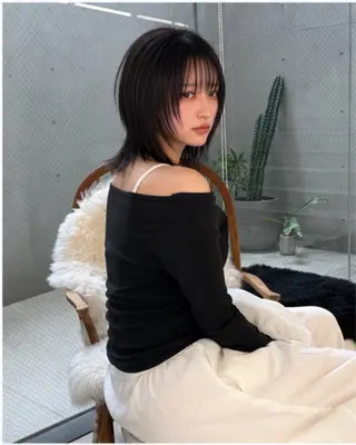 ミディアム Pia ツボイ ケイタのヘアスタイル
