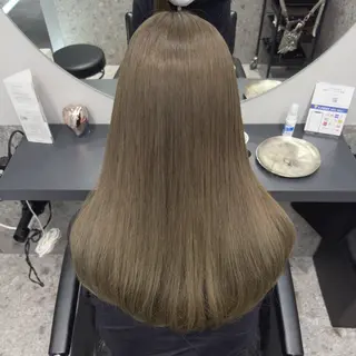 セミロング カラー ヘアアレンジ 美髪矯正/透明感カラ ー🫧YUUKI🫧のヘアスタイル