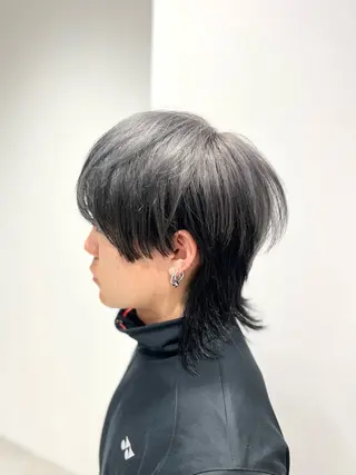 ショート メンズパーマ/ ハイトーン/タニザキのヘアスタイル