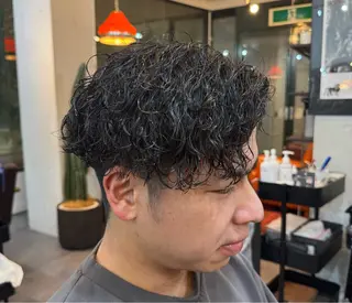 ショート カラー パーマ メンズ HARBOR ゆづきのヘアスタイル
