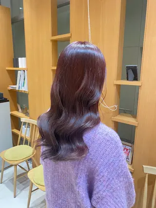 ロング カラー 💎ツヤ髪ストレート カラー💎かのんのヘアスタイル