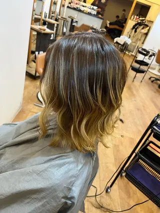 ミディアム カラー beleef守口店 reinaのヘアスタイル