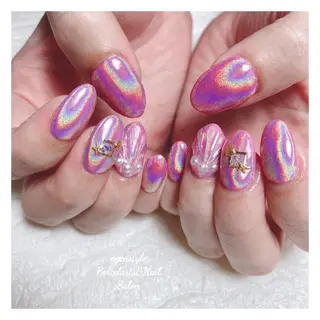 ミディアム ネイル 🐾enen style 🐾のネイルデザイン