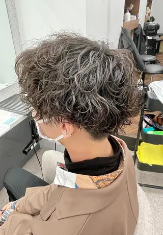 パーマ メンズ 京都河原町 メンズパーマ助川龍哉のヘアスタイル