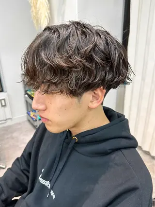 ショート パーマ メンズ メンズパーマ メンズ特化ryoのヘアスタイル