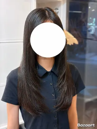 ロング カラー 質感カット × 清潔 感カット　Hiroのヘアスタイル