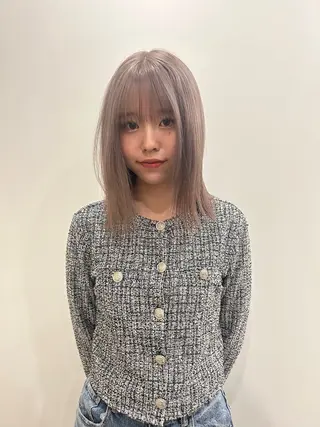 ミディアム hair&eye🎀 /momoKaのヘアスタイル