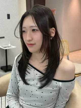ミディアム カラー ヘアアレンジ 艶カラー¦モテヘア¦ まなみ🎀💞のヘアスタイル