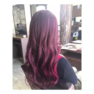 ショート ミディアム セミロング ロング カラー 前濱 ノゾミのヘアスタイル