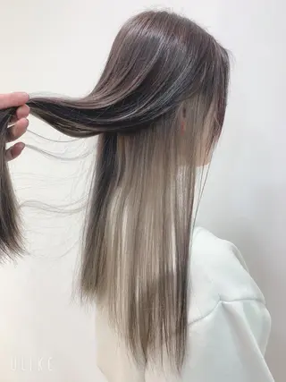 ロング カラー 縮毛矯正/髪質改善 /韓国風 山川春輝のヘアスタイル