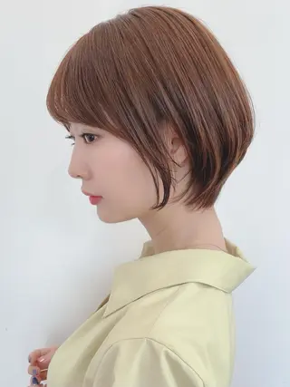 ショート カラー 髪質改善カラー ショートボブ専門のヘアスタイル