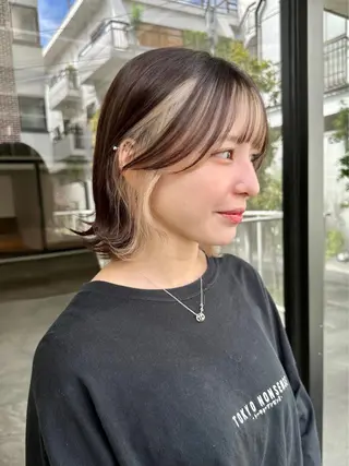 カラー 髪質改善🪄 イルミナカラー岩谷のヘアスタイル
