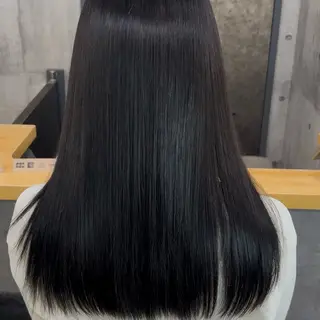 セミロング 💙透明感カラー推し 🇰🇷ココロ🦋のヘアスタイル