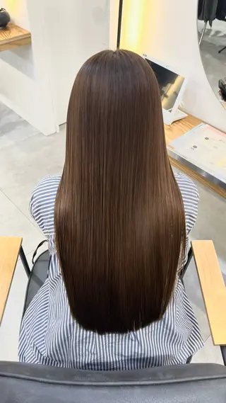 ロング 冨田 悠稀/ 髪質改善縮毛&カラーのヘアスタイル