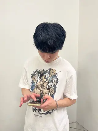 カラー メンズ personマオ♡ girly/姫カットのヘアスタイル