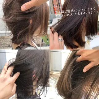 カラー パーマ ヘアアレンジ 髪質改善/韓国風 レイヤー/田村祐樹のヘアスタイル
