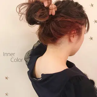 セミロング カラー 市川 千夏のヘアスタイル