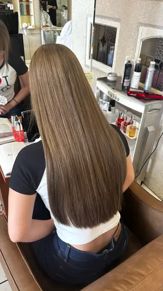 ロング カラー 艶カラー 髪質改善 🍓苺奈のヘアスタイル