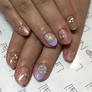 ショート ミディアム セミロング カラー ネイル まつエク Lino Nail sekitomiのネイルデザイン