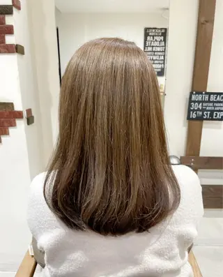 セミロング KAI RIKAのヘアスタイル