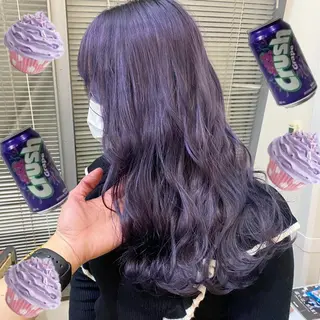 ロング カラー 色落ちまで可愛い🧚 心斎橋hikaruのヘアスタイル