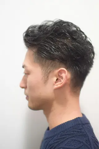 ショート パーマ メンズ Bianca 代表 硲 貴亮【東武練馬】のヘアスタイル