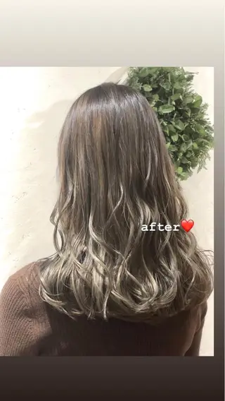 ロング カラー 縮毛矯正/髪質改善/ 艶髪ササキナツミのヘアスタイル
