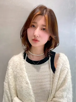 ロング さくら/似合わせレ イヤー/艶カラー🖤のヘアスタイル