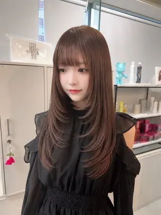 ロング MAHO/透明感カラ ー/髪質改善🍒のヘアスタイル
