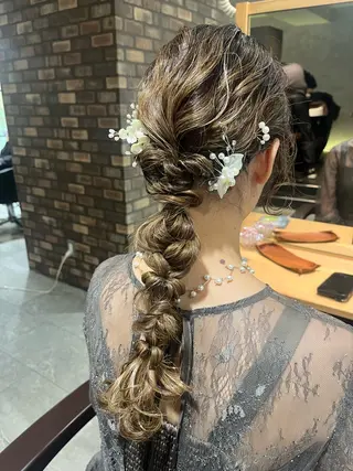 ロング 阿部 玲奈のヘアスタイル