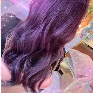 ロング カラー ビューティサロン ミルクのヘアスタイル