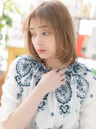 ミディアム カラー 🍀鶴貝 幸哉🍀のヘアスタイル