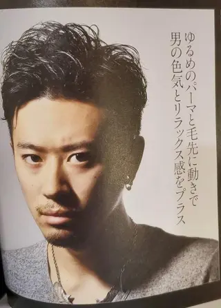 ショート パーマ メンズ 髙田 千華 髪質改善ストレートのヘアスタイル