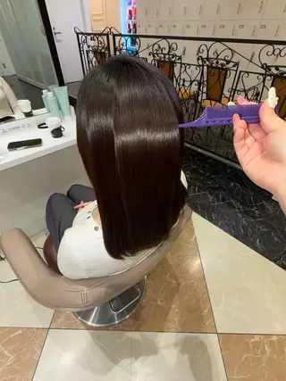 ロング 髪質改善カラー なーこ💖🌈のヘアスタイル
