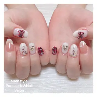 ミディアム ネイル 🐾enen style 🐾のネイルデザイン