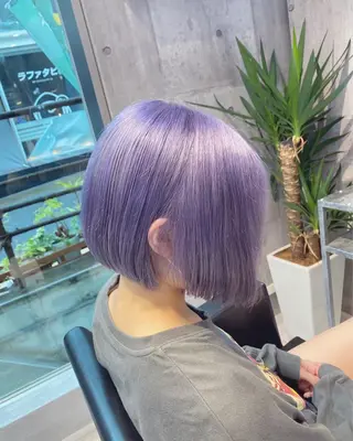 ミディアム カラー 韓国ヘア 🦋KIRA🦋のヘアスタイル