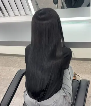 ロング カラー 髪質改善ストレート Kantaのヘアスタイル