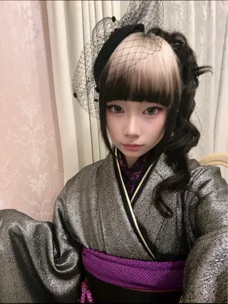 セミロング カラー 名古屋/デザイン/ ブリーチ/松井亮磨のヘアスタイル