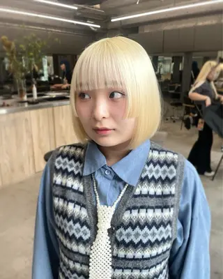 カラー 佐伯 和佳のヘアスタイル