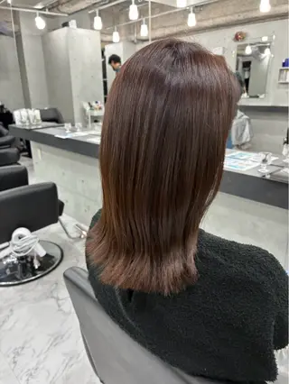 セミロング カラー Endearing 🌟銀座のヘアスタイル