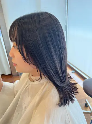 ミディアム ヘアアレンジ 韓国好き🇰🇷 美容師MIKUのヘアスタイル